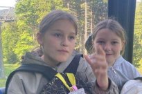 Měli jsme štěstí, lanovka byla po jedenácti dnes spuštěna a byla výborná viditelnost.