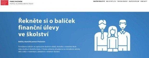 Balíček okamžité pomoci Pražanům školní rok 2023/2024