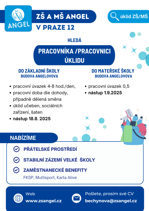 Nabídka práce  - ÚKLID